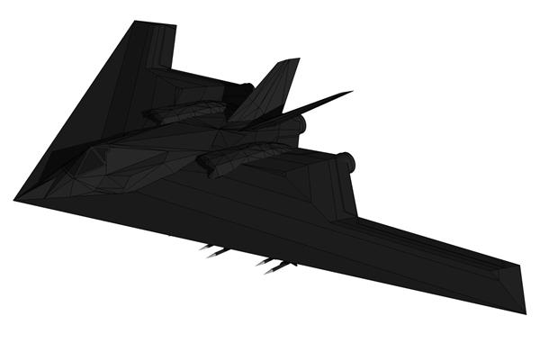 3D Model of Lockheed Martin F-117 Nighthawk